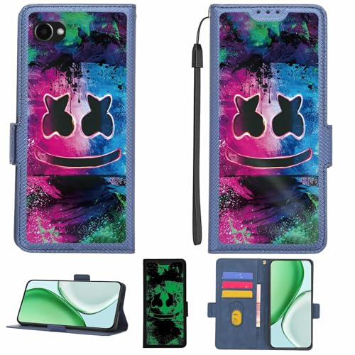 Aroepurt fodral kompatibelt med Orbic JOY 4G förbetalt telefonfodral flip cover [med härdat glas skärmskydd] [RFID-blockering] [ljuseffekt] LPT-BQ