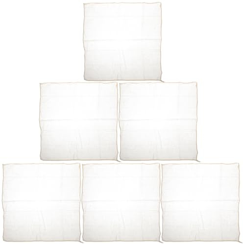 NUOBESTY 6 Piezas de Paños de Algodón 100% para Colar Tofu y Queso, Tela Filtrante de Estopilla Fina 40x40 Cm, Reutilizable Blanquear, Accesorios de Cocina para Uso Doméstico