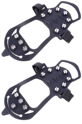 grampones 2Pcs Antislip Ice Cleats Shoe Grips For Boots Sports Outdoor Winter Crampons Lightweight Nonslip Tools para Senderismo Invernal