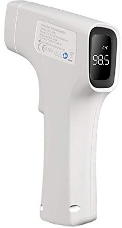 Bblove Alicn Medical Telcominstrument Termometro Febbre Infrarossi per Misurare Temperatura a Distanza: Termometro Frontale Termoscanner con Display Certificato CE Medicale, bianco