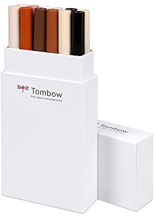 Tombow : Art Dual Blendable Brush Pens : Skin Tones : Set of 12