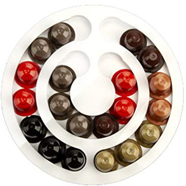 Porte-capsules de café mural en acrylique Organisateur de stockage de dosettes de café pour capsules Nespresso,E