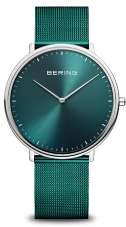 BERING Unisex Uhr Quarz Movement - Ultra Slim Collection mit Edelstahl und Saphirglas 15739-808