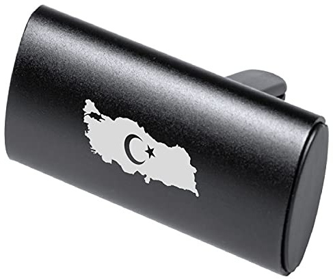 Auto Logo Parfüm Lufterfrischer Türkei Flagge Duft Spender Auto Emblem Duftspender Auto Entlüftungs-Parfüm Klimaanlage, Geruch Entfernen, Türkiye Bayrak