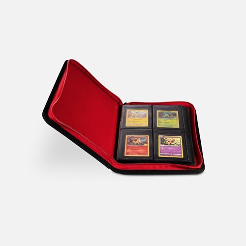 Premium 4er Sammelalbum für Card Saver - Sammelordner für Pokemon, YuGiOh, MTG und Sportkarten - für 112 Sammelkarten InvestmentCollector