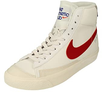 Nike Blazer Mid 77 SE GS Trainers DH9700 Sneakers Schuhe (UK 5 US 5.5Y EU 38, White Gym red Light Smoke Grey 100)