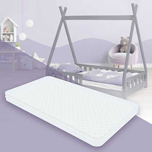 ML-Design Barnmadrass 80 x 160 x 11 cm, testad för skadliga ämnen, Oeko Tex 100 certifierad, babymadrass juniormadrass med dragkedja och tvättbart överdrag, kallskumsmadrass för spjälsäng