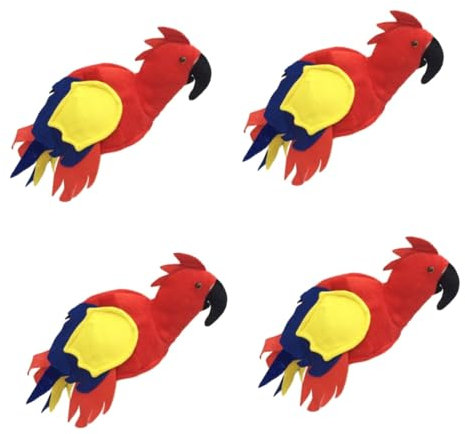 TOYANDONA Hut Papagei 4 Stück Tiermotive Tiermütze Tier Kostüm Farbkappen Kostüm Hut Bunter Jahrmarkt Karnevall Papageien Vogel Vogel Tier Bilden Kleidung