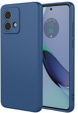 TAUYN Funda para Motorola Moto G84 5G, Suave TPU Líquido Silicona Carcasa, Ultradelgado Anticaída, Anti-choques, Delgado Funda, Azul