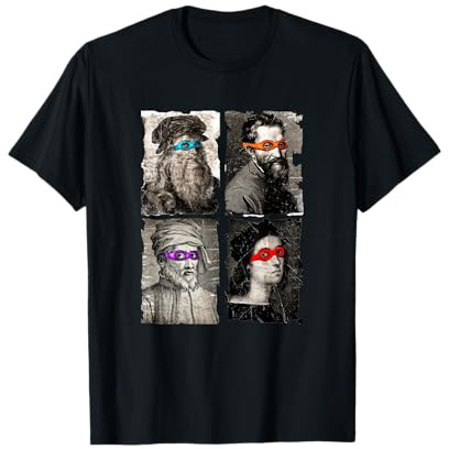 Artistes Renaissance Heroes Fun Humour Design T-Shirt