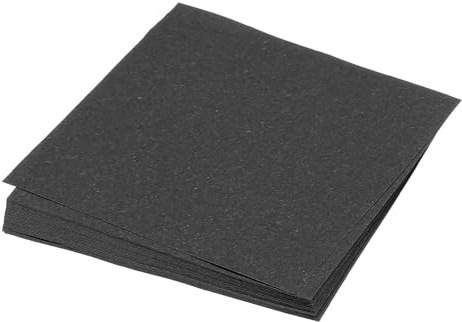 QUARKZMAN 50 Blatt Origami Papier, 14 x 14cm Doppelseitiges Quadratisches Faltpapier, 70 g/m², Kleine Origami-Papierquadrate für Kunsthandwerk Projekt Geschenk Dekoration, Schwarz