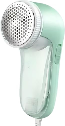 Quitapelusas eléctrico y afeitadora de Tela, Potente removedor de Pelusas y Pelusas de Mascotas, para Ropa, Muebles y hogar, portátil y fácil de Usar (Verde Menta)