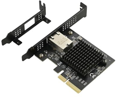 PCIE 10 Gbps nätverkskort gränssnittskort en port 1 G/2,5 Gbps/5 Gbps/10 Gbit/s adapter nätverkskort för server