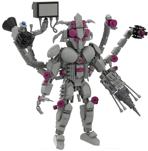 LCTM Bausteine Figure Toilet Titan Kameramann Sprecher Fernsehmann Skibidi Spielzeug Building Block Assembly Kinder Erwachsene Fans Großes Konstruktions Bausatz Klemmbausteine Geschenk Jungen E