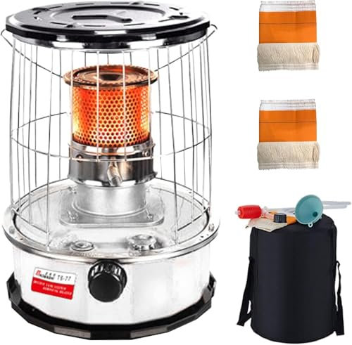Portable Kerosene Stove Heater with Adjustable Firepower for Indoor Outdoor Camping Ice Fishing Barbecue, Surround Heating