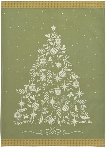 Sander - Geschirrtuch Weihnachten - Chef Tree - 06 Olive, grün 50x 70cm, Baumwolle