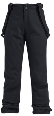 Générique Pantalon Ski Femme Pantalon de Ski à Bretelles Pantalons de Snowboard Salopette d'hiver Chaud Imperméable Coupe-Vent Amovible Pantalons Skii Vêtement De Skii Salopette d'extérieur