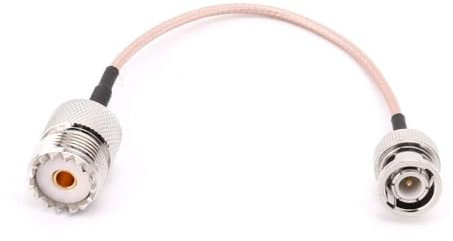Tsophreniq UHF SO239 Femmina a BNC Maschio RG316 Cavo Pigtail 15 cm Radio Coassiale Cabl Connettore Cap Copertura Protezione Spina Adattatore Presa Cavo Coassiale Cavo Saldatura Pannello Paratia Press