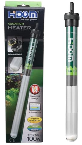 Finest-Filters 100w Aquarium Fish Tank Heater Submersible Thermostat for Tropical Tank