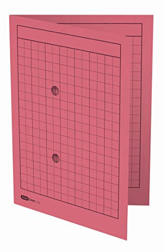 Elba Umlaufmappe, A4, 2 Sichtlöcher, Recyclingkarton, rot, 50 Stück