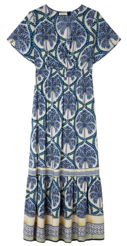 Women'secret Vestido Maxi, Estampado Tropical, M para Mujer