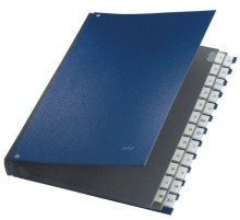 Leitz Pultordner A-Z, 24 F„cher, PP, blau