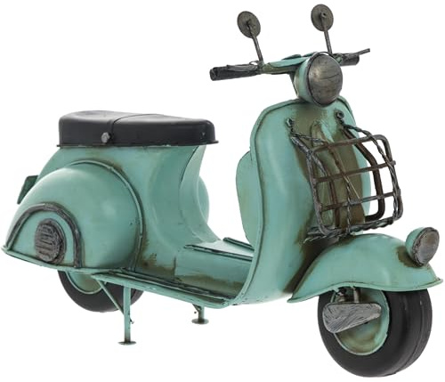 The Leonardo Collection Lesser & Pavey Figur | Vintage Scooter | 1 Stück | Blau | 29cm x 10cm x 18cm