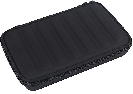 Mundharmonika-Tasche, Tragbar PU Leder Mundharmonika Aufbewahrungs Case mit Reißverschluss für 7 Mundharmonika Mundharmonika Etui(Schwarzes)