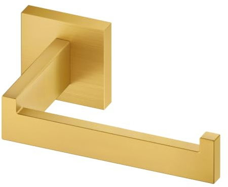 KOKOSIRI Gold Toilettenpapierhalter Toilettenpapierhalter Toilettenpapierhalter für Badezimmer Küche Waschraum T-304 Edelstahl Wandmontage Gold-Finish B2003BG