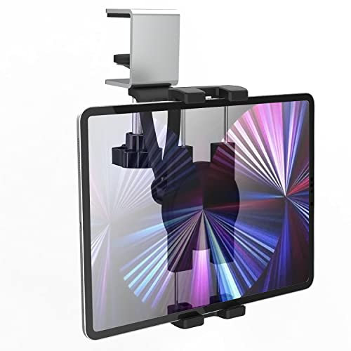 Oilcan Unterschrank Tablet Halterung Handyhalter, Küche Unterbau Tablet Halter mit Verstellbarer Metall Klemme, Küchenhalterung für iPad mini Air Pro, iPhone, Samsung Tab, Switch, Lenovo (4-12.9)