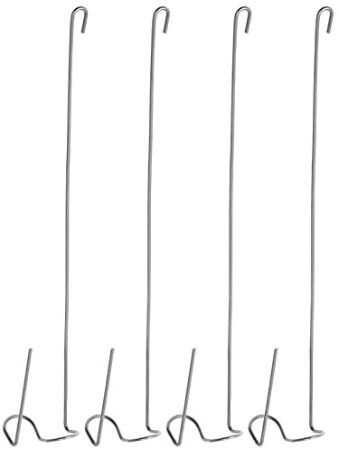 4 Stücke Luftpflanzen Halter Ständer Aufhänger Haken Metall Blumenständer Blumenvase Pflanzenständer Pflanzgefäß für Tillandsien Zimmerpflanzen Kunstpflanze Sukkulenten Topf Wohnzimmer Hängedeko