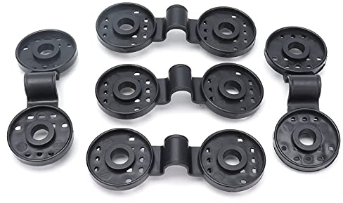 20 clips de red de sombra,Clips de plástico de tela de sombra redonda, sujetadores de tela de sombrilla negra, abrazaderas de invernadero, accesorios de herramientas para invernadero, jardín al