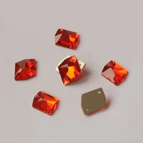 Piedras de cristal para coser diamantes de imitación sueltos para coser vestidos, 3265-jacinto, 21x27 mm 6 piezas