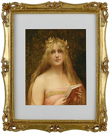 Funerom 11x14 inch/28x35.6 cm Vintage Picture Frames with Glass Front, Ornate Frame, Antique Photo Frames for Tabletop or Wall Hanging Gold