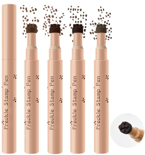 Prreal 4 couleurs Freckle Pen - Stylo de maquillage naturel réaliste Freckle - Outil magic imperméable longue durée
