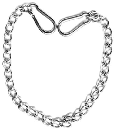 BESPORTBLE 1Stk Schaukelkette schwingende Deckenkette Hängesessel schaukel Haken Aufhängekette aus Edelstahl schwarzer Haken Schaukelstuhlkette schaukel zubehör Sitz die Kette Hängematte Kind