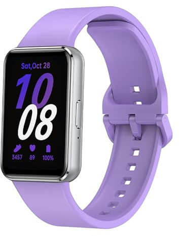 Issinlky Armband für Samsung Galaxy Fit 3, weiches Silikonarmband für Samsung Galaxy Fit 3 SM-R390 Herren Damen