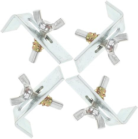 Vaguelly Kit De 4 Supports De Montage Pour Lavabo Fixations Robustes En Alliage De Zinc Pour Montage Sous Plan Et Lavabo