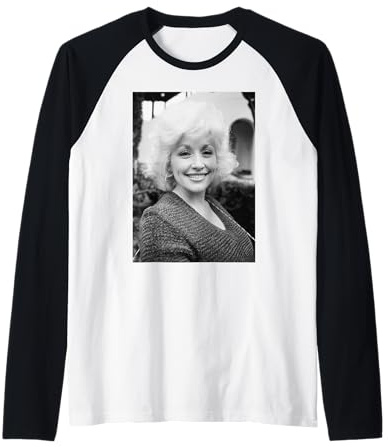 Chanteuse Country et Western Dolly Parton 1980 Manche Raglan