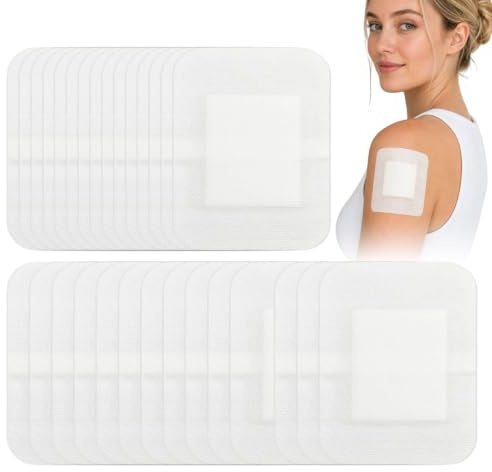 30 Stück Wundpflaster Steril 15x10cm Große Sterile Pflaster | Kompressen Steril, Sanfte Haftung Saugfähig Weich, Einzeln Verpackt, Für Alltägliche Abschürfungen und Kleinere Wunden