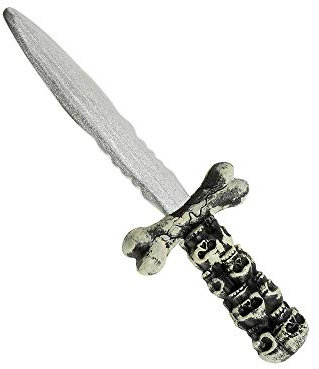Widmann Pugnale Teschio per Adulti, Grigio, 30.5 cm, VD-WDM8600K