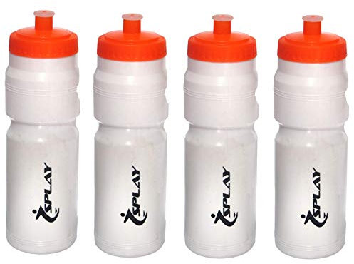 Splay Water Bottle-White- 4 Pack, Leak-Free Lid, Environment-Friendly, Made of Best Material, Highly Durable, Suitable for Sports/Training And Exercise