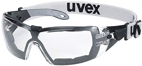 Uvex Pheos Schutzbrille mit Kopfband - Supravision Extreme - Transparent/Grau