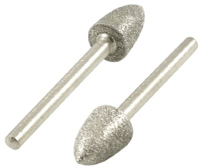 sourcing map 2 x 8 mm, spitz zulaufend, Nase 3 mm Schaft-Schleifstift-Bits DE de