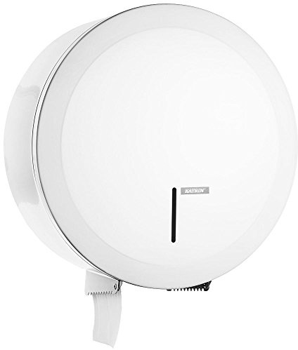 Katrin 997016 Gigant Toilettenpapierspender, Groß, White Metal