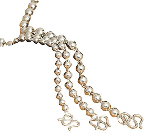 BBDMind Sterling Silver Bead Chain, 925 Silver Bead Chain Necklace S Clasp, Ball Chain 3mm 4mm 5mm 18 20 22 24 26 28 Inches (5mm & 28 inches)