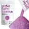 Hemway Glitter Paint Additive - Pink Holographic | Metallic Flakes for Adding Sparkle to Paints & Wood Varnish | Add to Emulsion, Acrylic & Latex for Indoor Sparkly Walls | 100 g