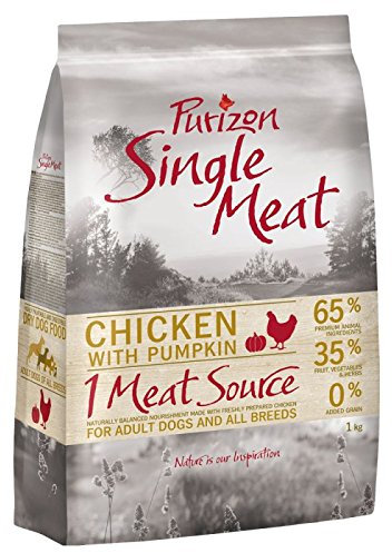 Purizon Single Fleisch für ausgewachsene Hunde, 12 kg –-Huhn mit Kürbis. Eine heathly ausgewogenen Lebensmittel für Ihren Hund