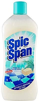 Set 12 SPIC & SPAN Pavimenti Muschio/Marsiglia Lt 1 Detersivi E Pulizia Della Casa