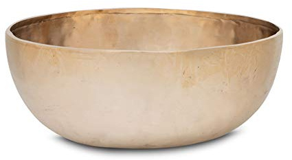XDrum Therapeutische Klangschale Ton F - auf Ton F gestimmt - für Herz-Chakra (Anahata) - Durchmesser: ca. 27 cm - Gewicht: ca. 2000 g - handgemachte Bronzelegierung aus Indien
